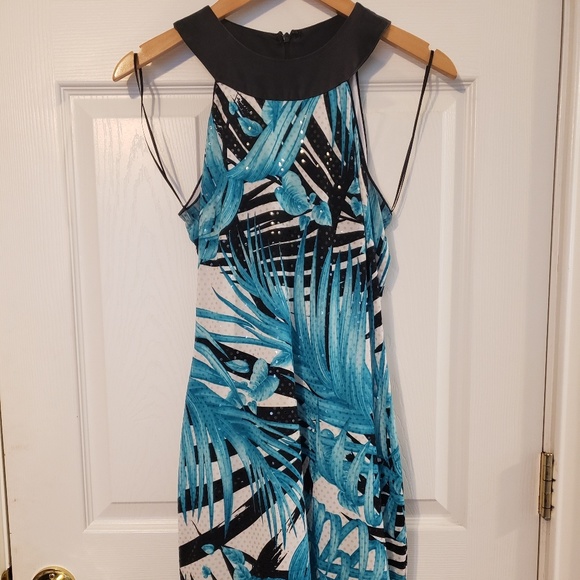 tropical cocktail dress